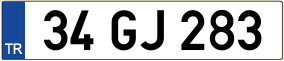 Trailer License Plate